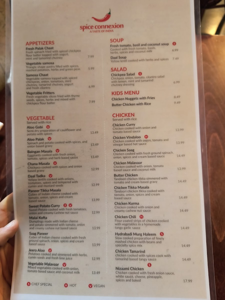 Menu Spice Connexion-6