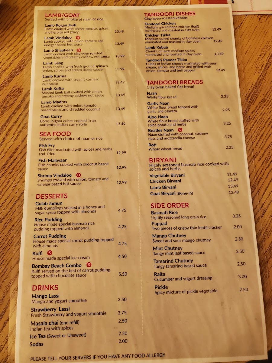 Menu Spice Connexion-8